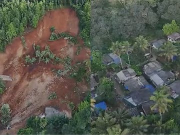 கேரளா இடுக்கியில் பயங்கர நிலச்சரிவு: வீடுகளுக்குள் புதைந்த தம்பதி!